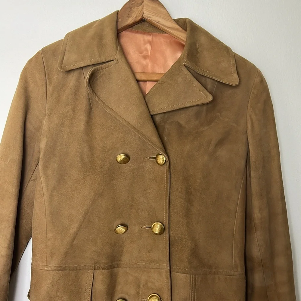 Vintage Scully 1970s Suede Peacoat - Picture 4 of 4